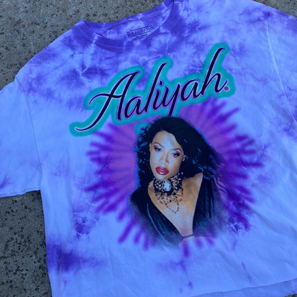 Aaliyah purple tie dye at your best shirt